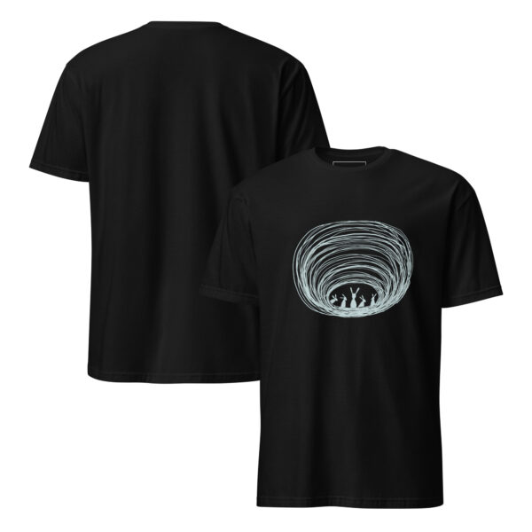 Burrow Buddies Semi-Fitted Unisex T-Shirt Grey Print - Image 4