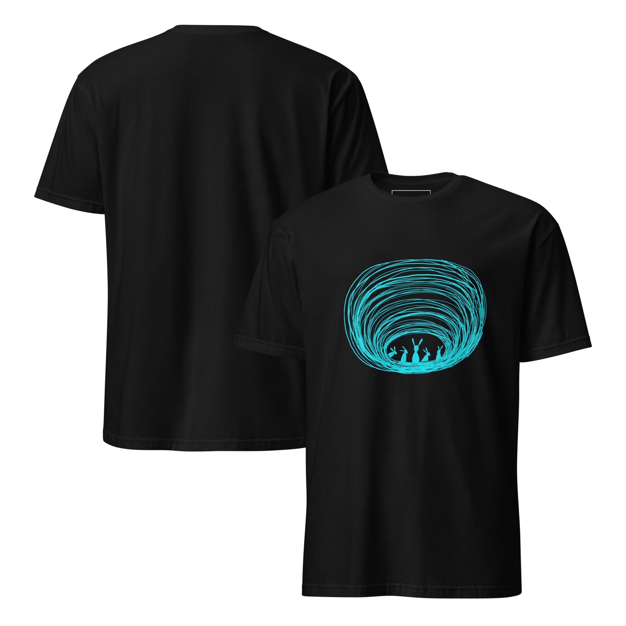 Burrow Buddies Semi-Fitted T-Shirt Turquoise Print