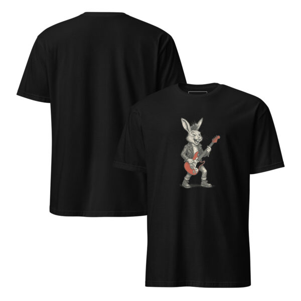 Rock Star Rabbit Unisex Semi-Fitted T-Shirt - Image 19