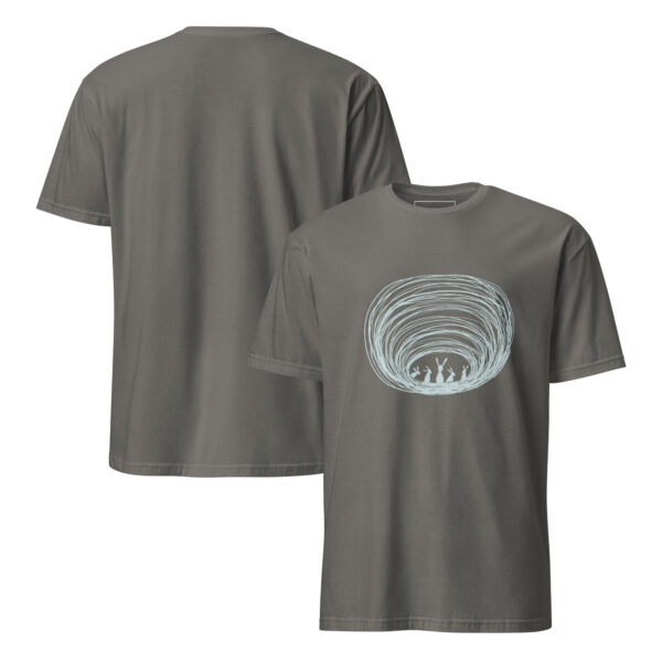 Burrow Buddies Semi-Fitted Unisex T-Shirt Grey Print - Image 12