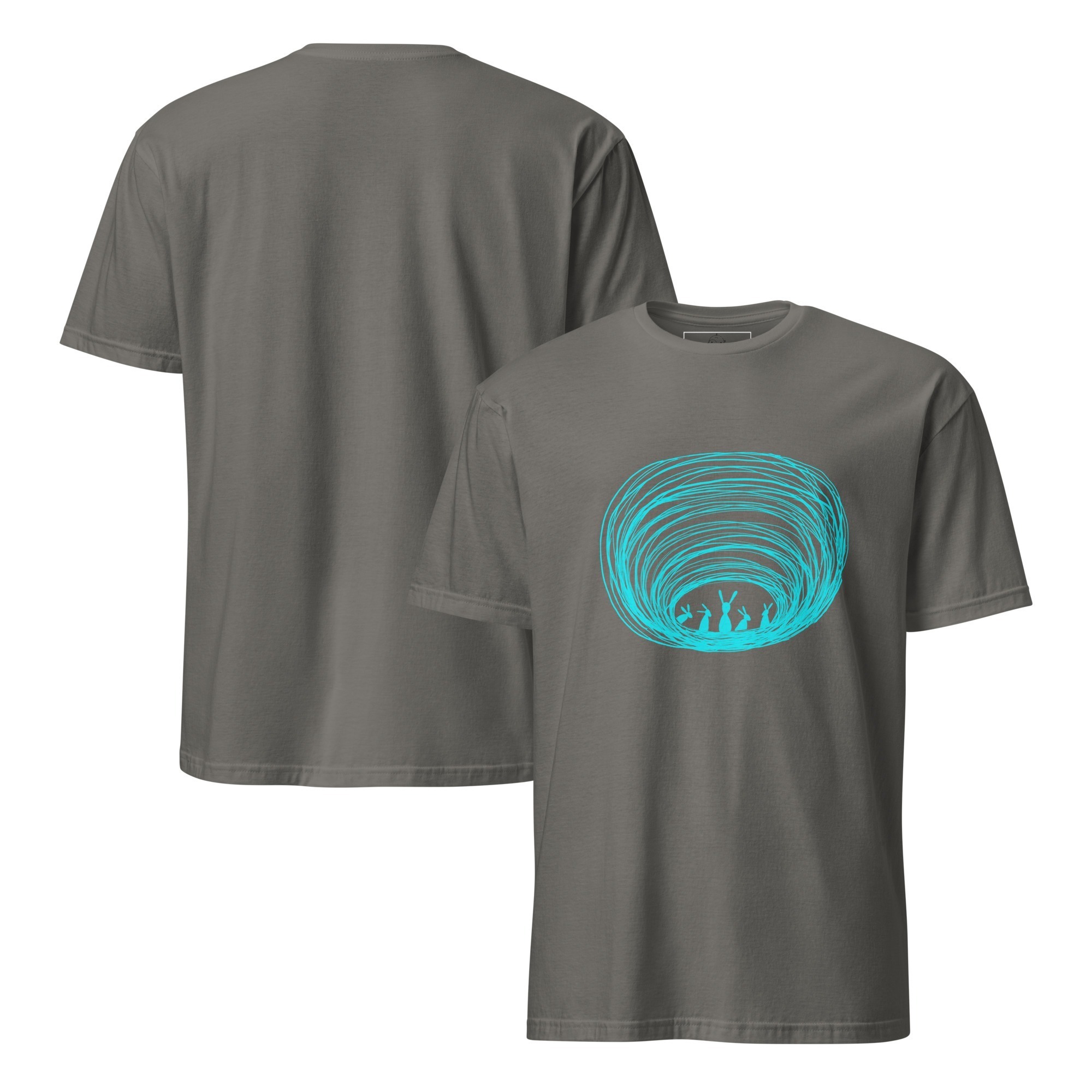 Burrow Buddies Semi-Fitted T-Shirt Turquoise Print - Image 12