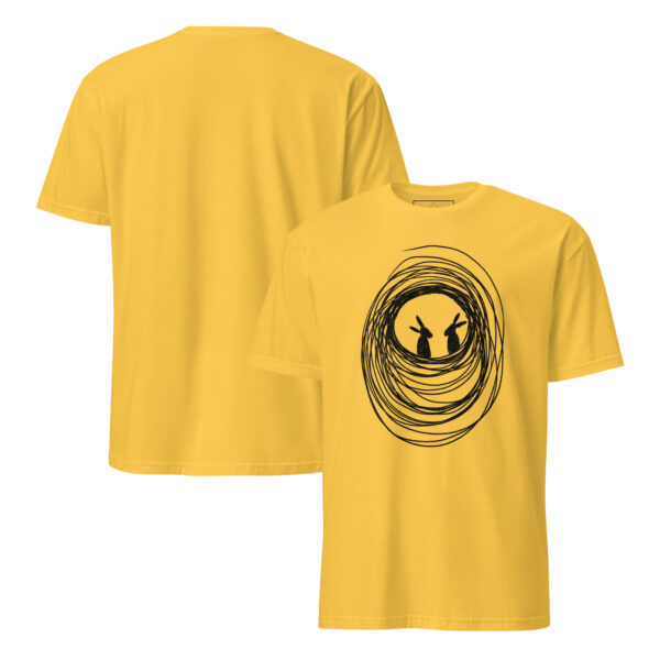 Into The Burrow Black Design Semi-Fitted Unisex T-Shirt - Image 6