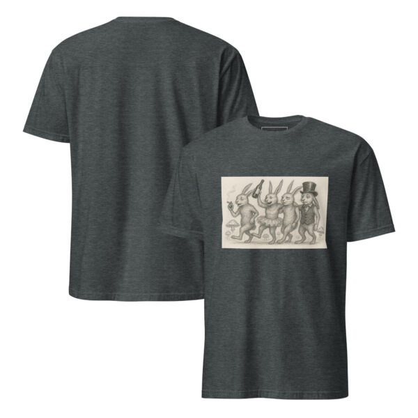 Rabbits on Another Level - Semi-Fitted Unisex T-Shirt - Image 12