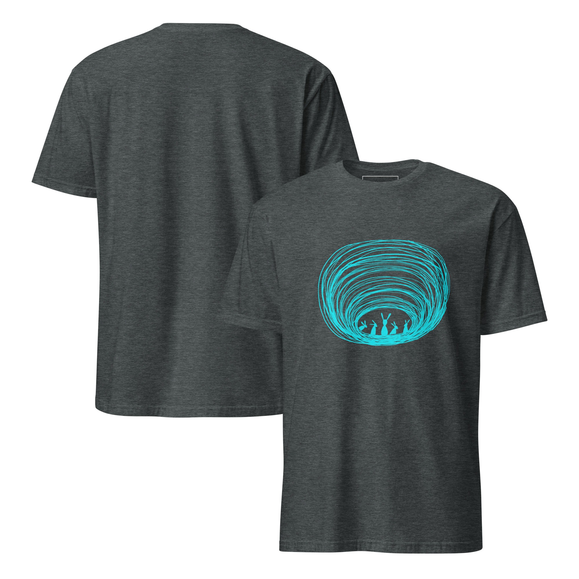 Burrow Buddies Semi-Fitted T-Shirt Turquoise Print - Image 6