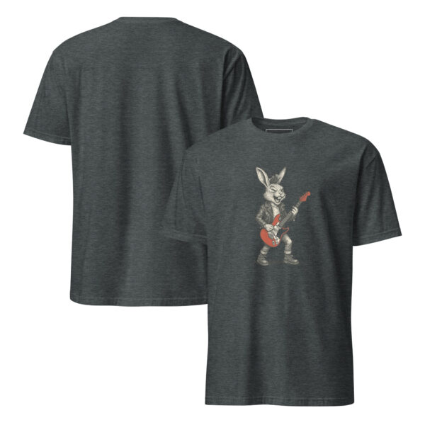 Rock Star Rabbit Unisex Semi-Fitted T-Shirt - Image 14