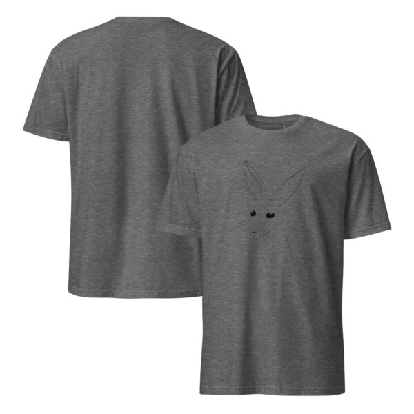 Artistic Line Drawing Rabbit Tee – Semi-Fitted Unisex T-Shirt - Image 5