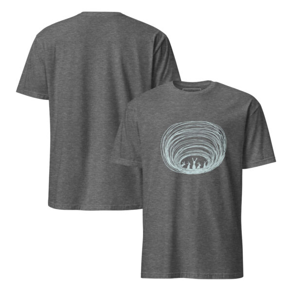Burrow Buddies Semi-Fitted Unisex T-Shirt Grey Print - Image 10