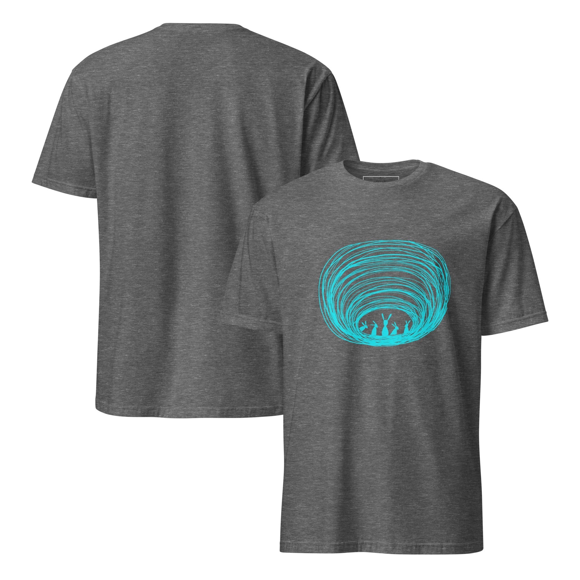 Burrow Buddies Semi-Fitted T-Shirt Turquoise Print - Image 10