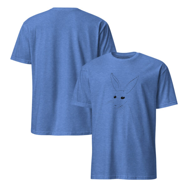 Artistic Line Drawing Rabbit Tee – Semi-Fitted Unisex T-Shirt - Image 6