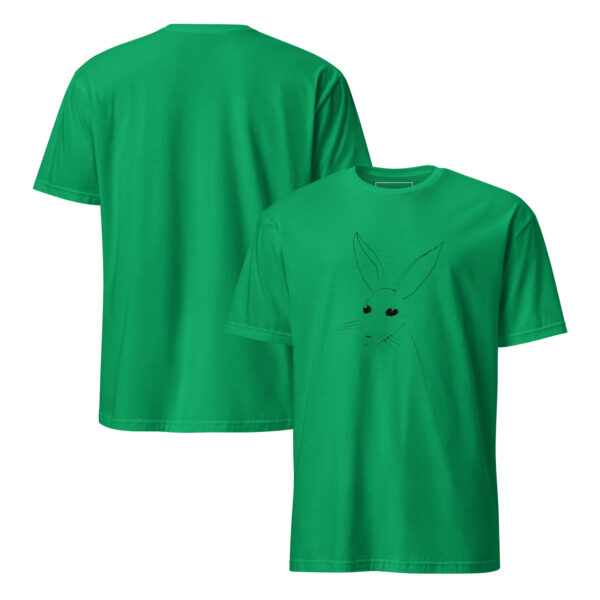 Artistic Line Drawing Rabbit Tee – Semi-Fitted Unisex T-Shirt - Image 8