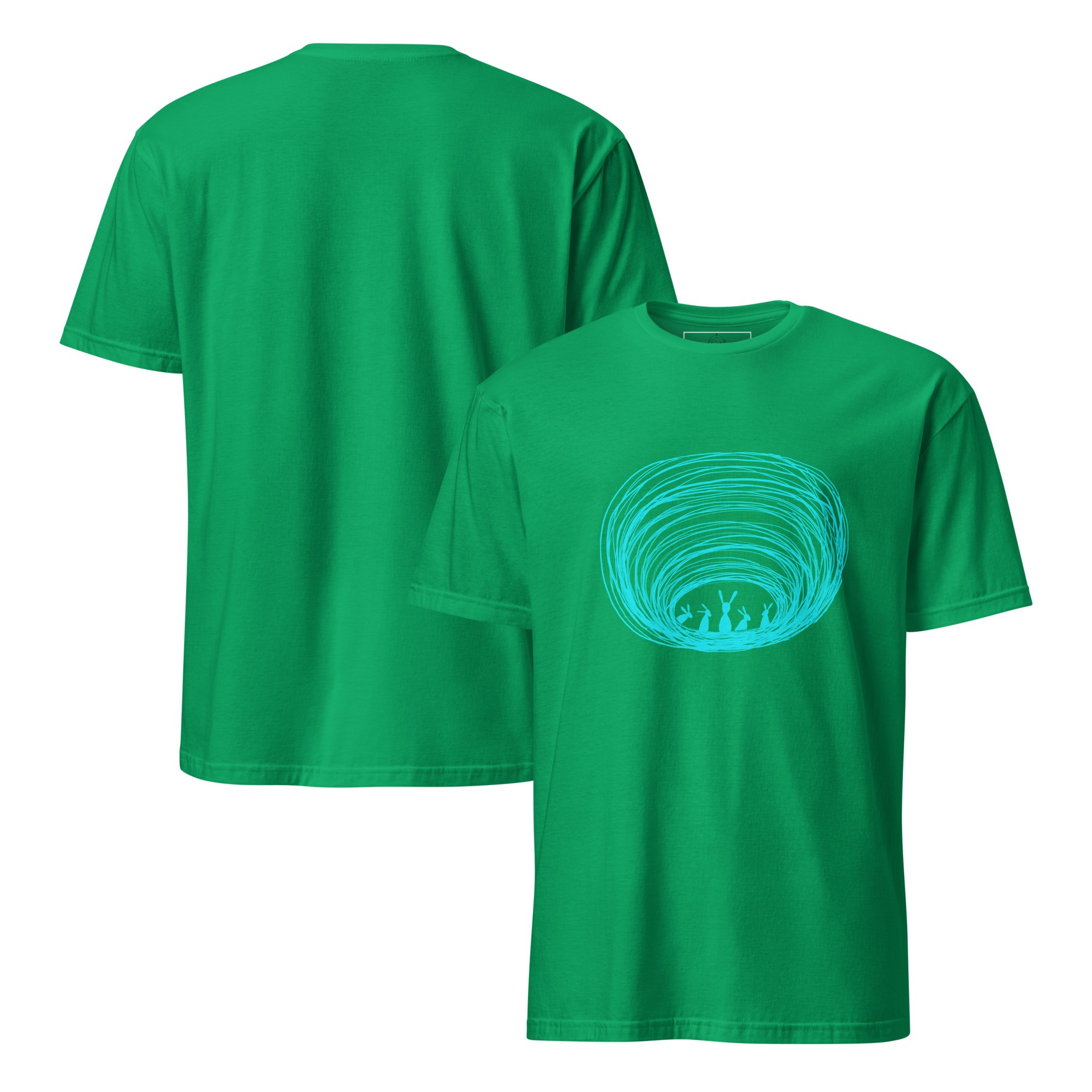 Burrow Buddies Semi-Fitted T-Shirt Turquoise Print - Image 15