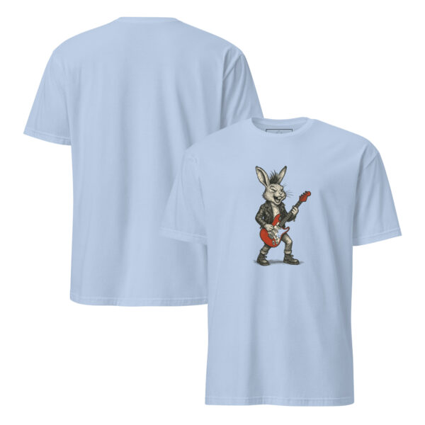 Rock Star Rabbit Unisex Semi-Fitted T-Shirt - Image 5