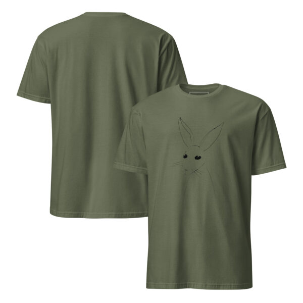 Artistic Line Drawing Rabbit Tee – Semi-Fitted Unisex T-Shirt - Image 9