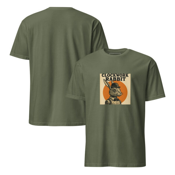 Clockwork Rabbit Unisex Semi-Fitted T-Shirt - Image 9