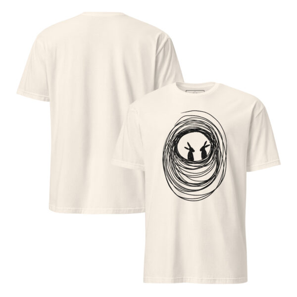 Into The Burrow Black Design Semi-Fitted Unisex T-Shirt - Image 3