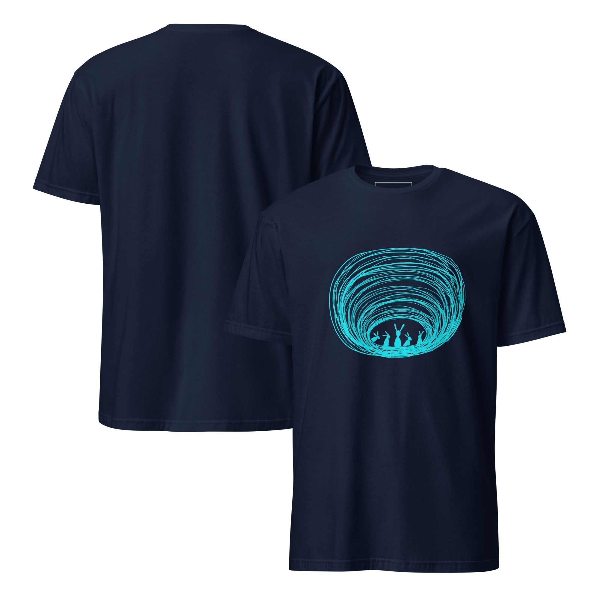 Burrow Buddies Semi-Fitted T-Shirt Turquoise Print - Image 4