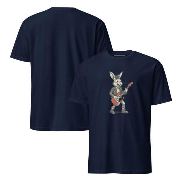 Rock Star Rabbit Unisex Semi-Fitted T-Shirt - Image 16