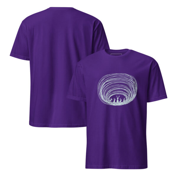 Burrow Buddies Semi-Fitted Unisex T-Shirt Grey Print - Image 5