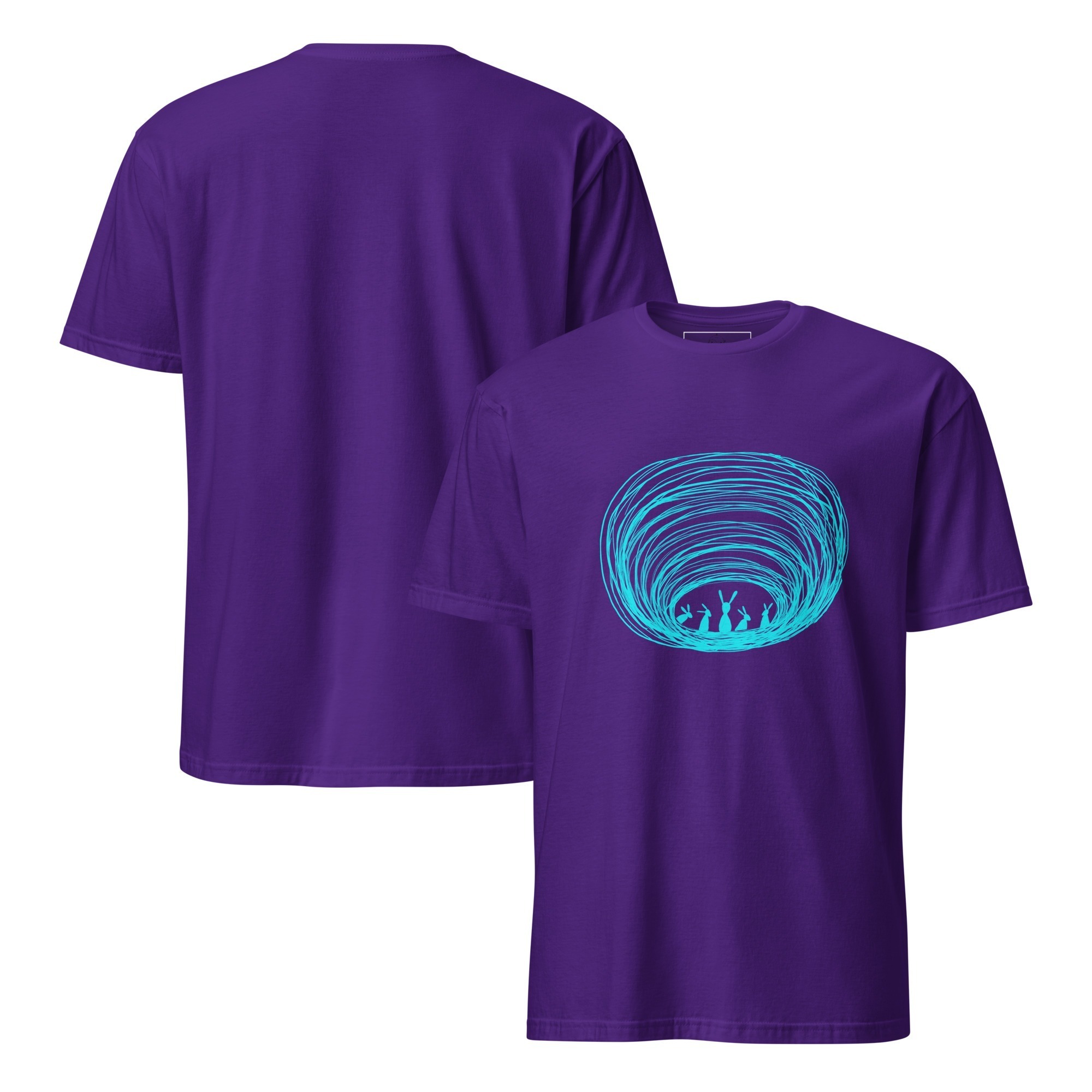 Burrow Buddies Semi-Fitted T-Shirt Turquoise Print - Image 5