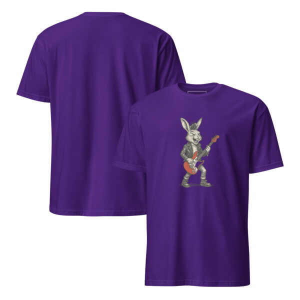 Rock Star Rabbit Unisex Semi-Fitted T-Shirt - Image 15