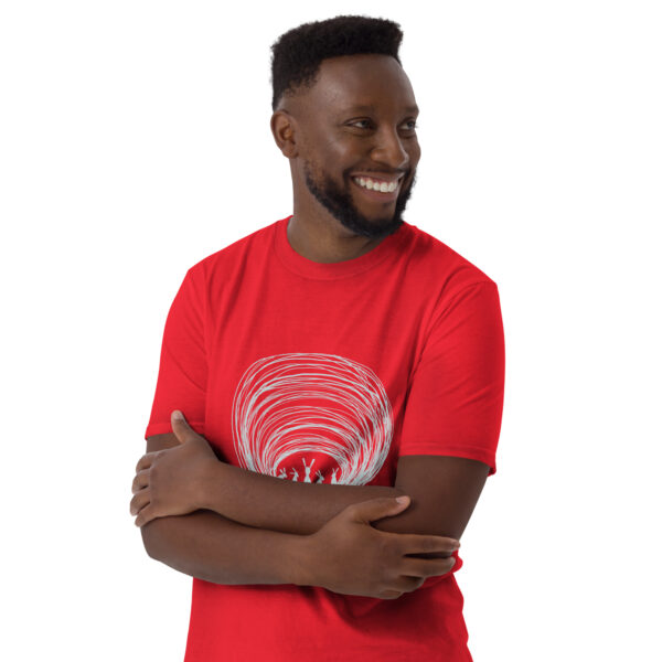 Burrow Buddies Semi-Fitted Unisex T-Shirt Grey Print - Image 3