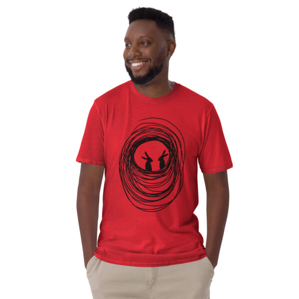 Into The Burrow Black Design Semi-Fitted Unisex T-Shirt - Image 17