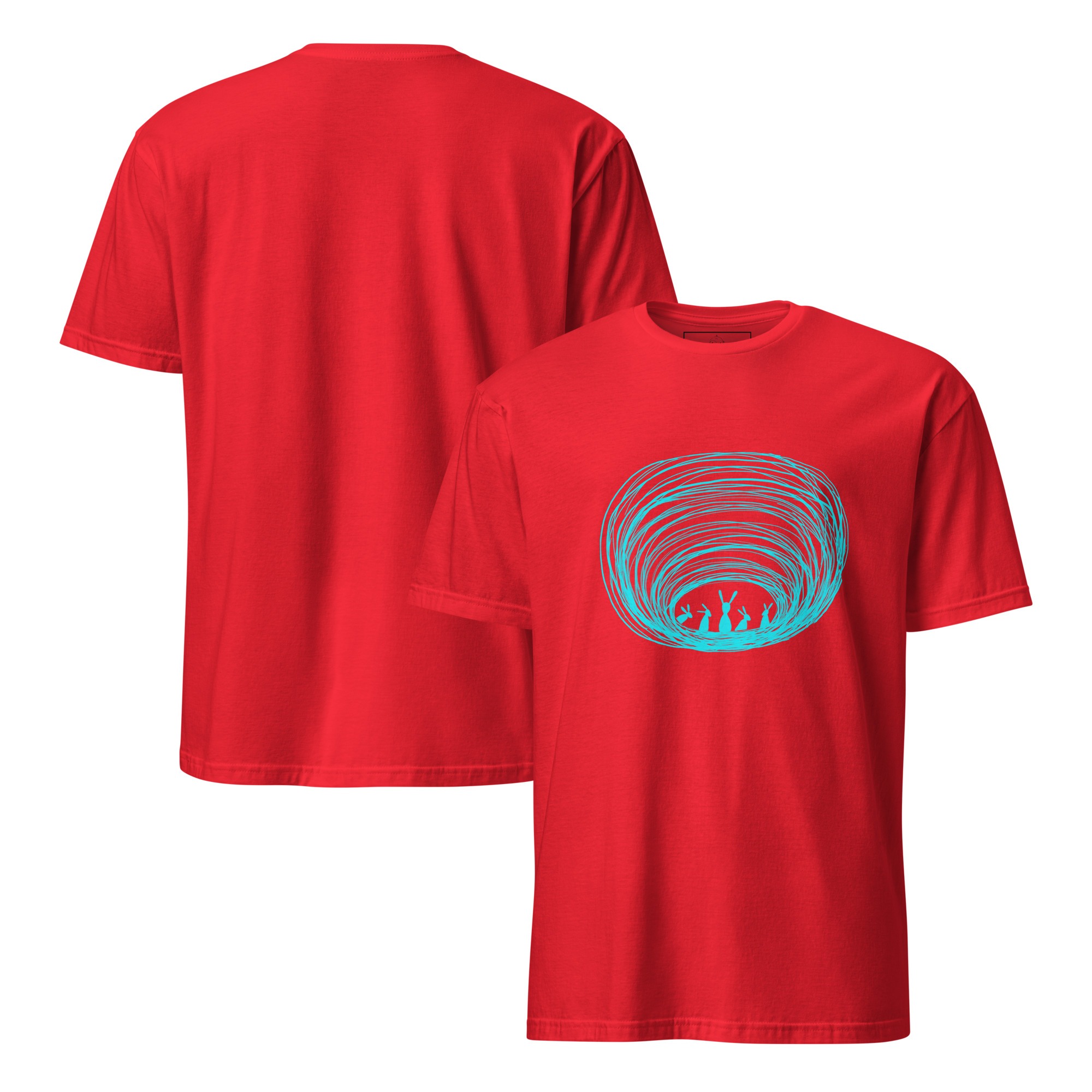 Burrow Buddies Semi-Fitted T-Shirt Turquoise Print - Image 7