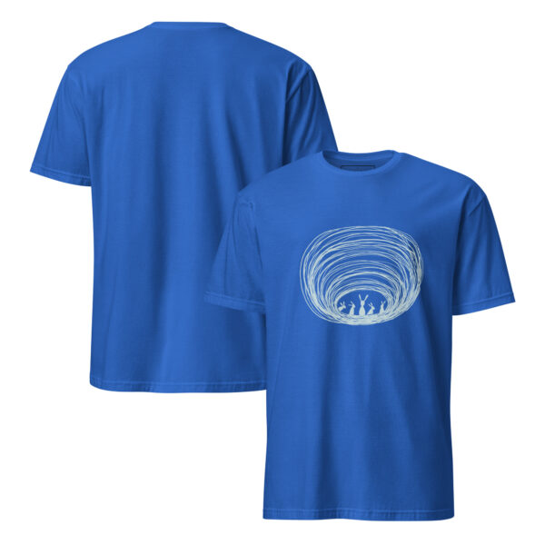 Burrow Buddies Semi-Fitted Unisex T-Shirt Grey Print - Image 8