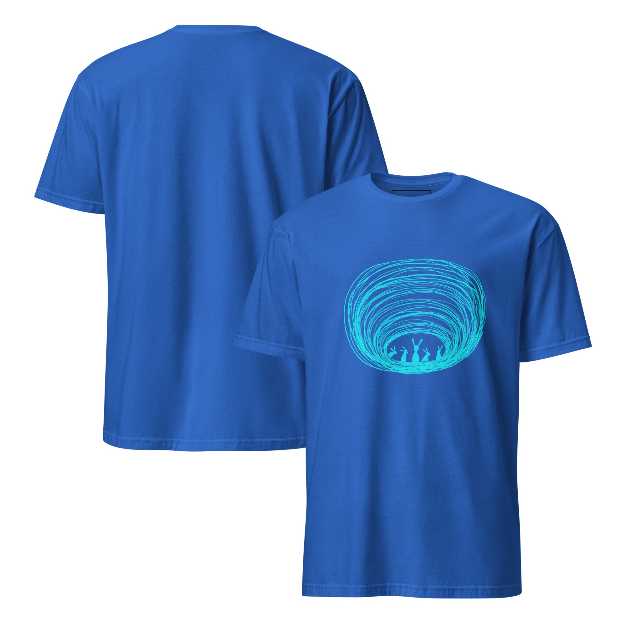Burrow Buddies Semi-Fitted T-Shirt Turquoise Print - Image 8