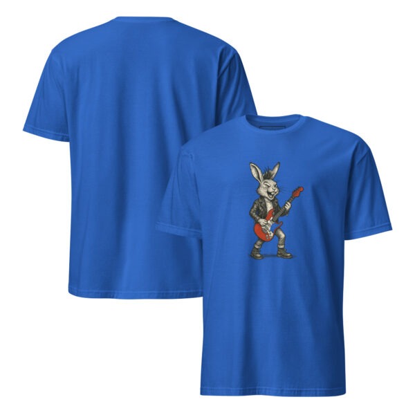 Rock Star Rabbit Unisex Semi-Fitted T-Shirt - Image 12
