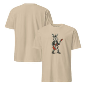 Rock Star Rabbit Unisex Semi-Fitted T-Shirt