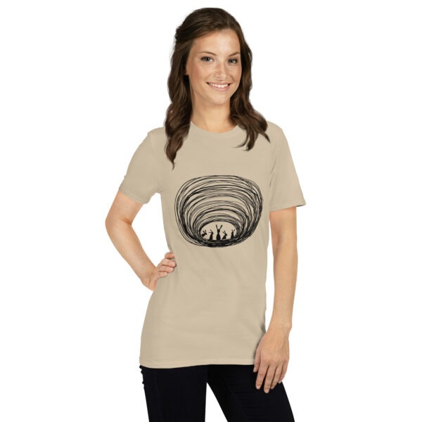 Burrow Buddies Semi-Fitted T-Shirt Black Print - Image 3