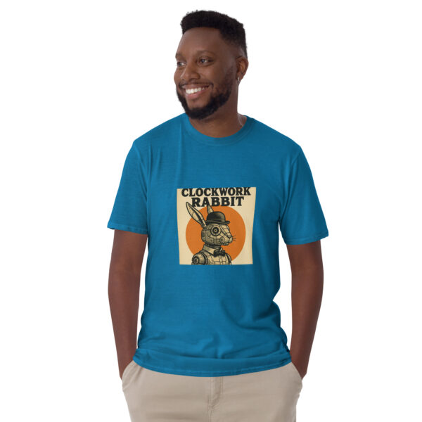 Clockwork Rabbit Unisex Semi-Fitted T-Shirt - Image 3