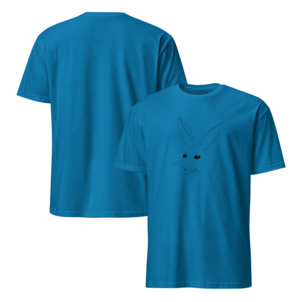 Artistic Line Drawing Rabbit Tee – Semi-Fitted Unisex T-Shirt - Image 14