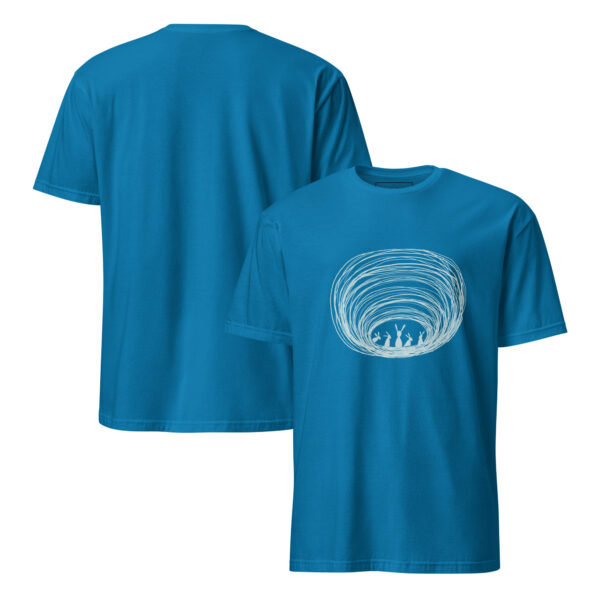 Burrow Buddies Semi-Fitted Unisex T-Shirt Grey Print - Image 9