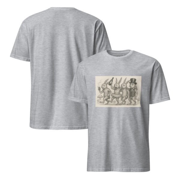 Rabbits on Another Level - Semi-Fitted Unisex T-Shirt - Image 2