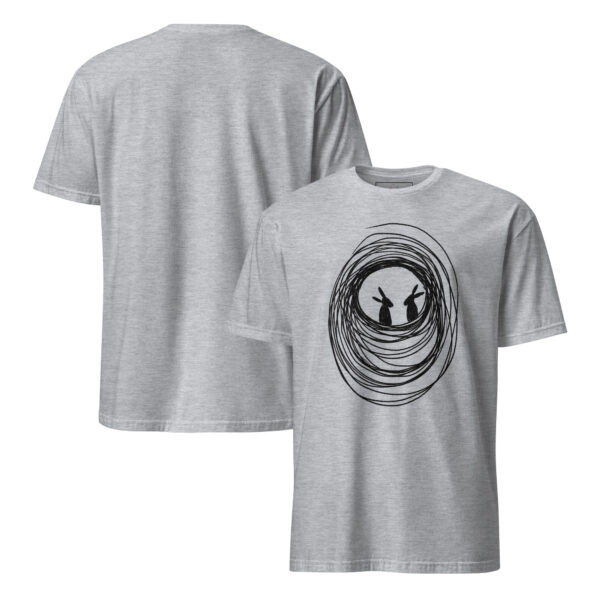 Into The Burrow Black Design Semi-Fitted Unisex T-Shirt - Image 4