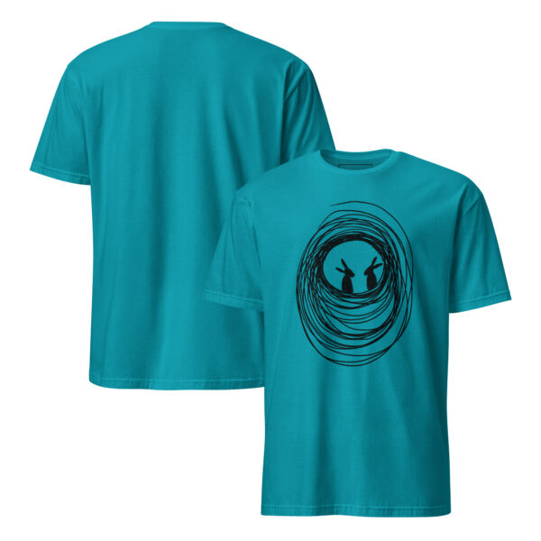 Into The Burrow Black Design Semi-Fitted Unisex T-Shirt - Image 9