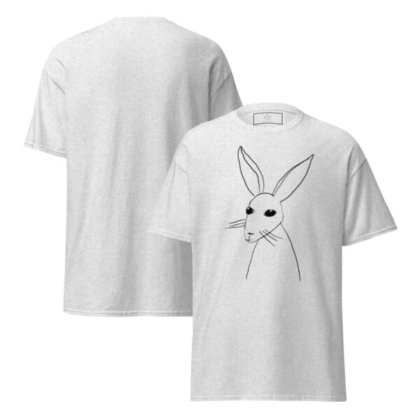 Minimalist Line Art Rabbit Unisex classic tee - Image 2