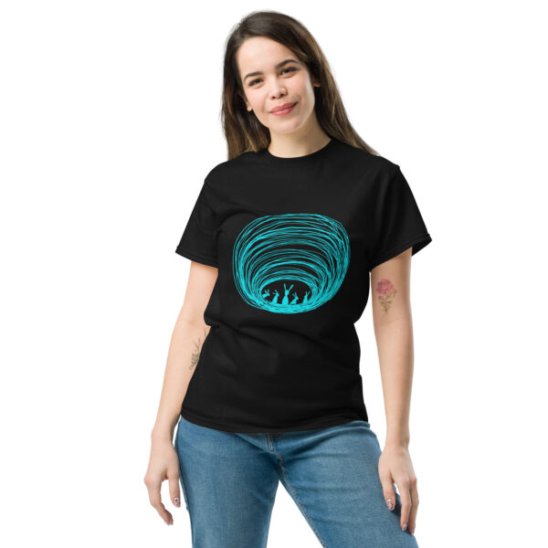 Burrow Buddies Classic Fit T-Shirt Turquoise Print - Image 3