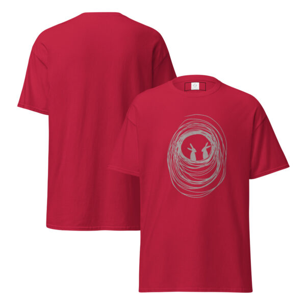 Burrow Buddies Unisex Classic Fit T-Shirt Grey Print - Image 9