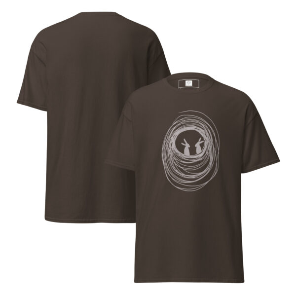 Burrow Buddies Unisex Classic Fit T-Shirt Grey Print - Image 10