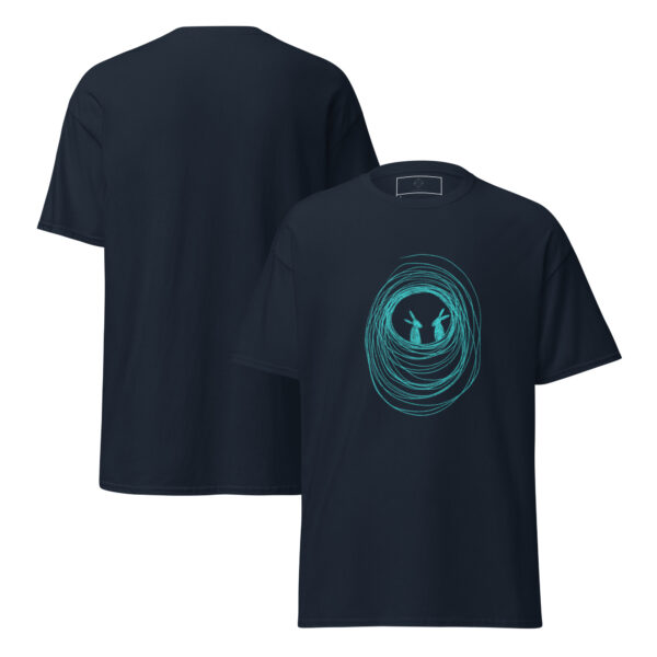 Into The Burrow Turquoise Print Unisex Classic Tee - Image 3