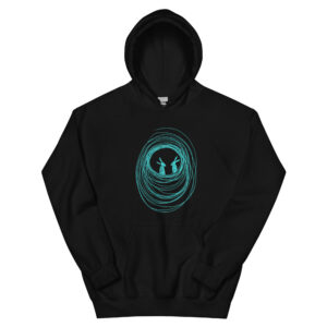 Into The Burrow Turquoise Print Unisex Hoodie