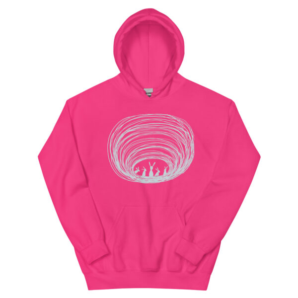 Burrow Buddies Unisex Pullover Hoodie With Front Pouch Grey Print - Image 13