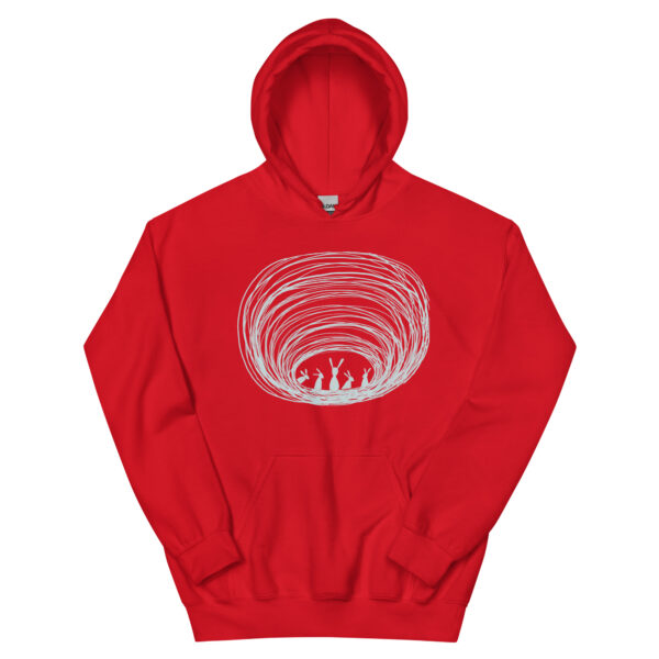 Burrow Buddies Unisex Pullover Hoodie With Front Pouch Grey Print - Image 8