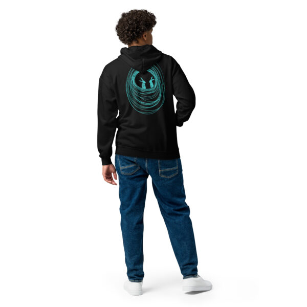 Into The Burrow Turquoise Print - Unisex Zip Up Hoodie - Image 4