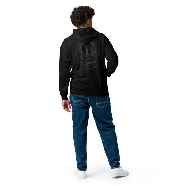 Into The Burrow Unisex Zip Hoodie Black Print Design - Image 9