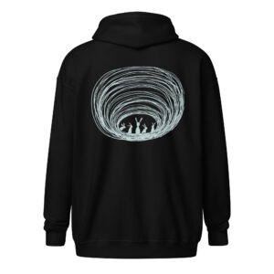 Burrow Buddies Unisex Zip-Up Hoodie – Snuggle Into Style Grey Print