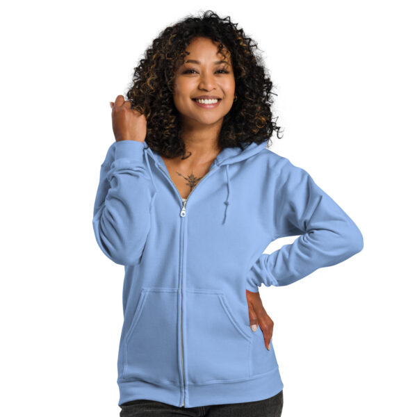 Into The Burrow Unisex Zip Hoodie Black Print Design - Image 7